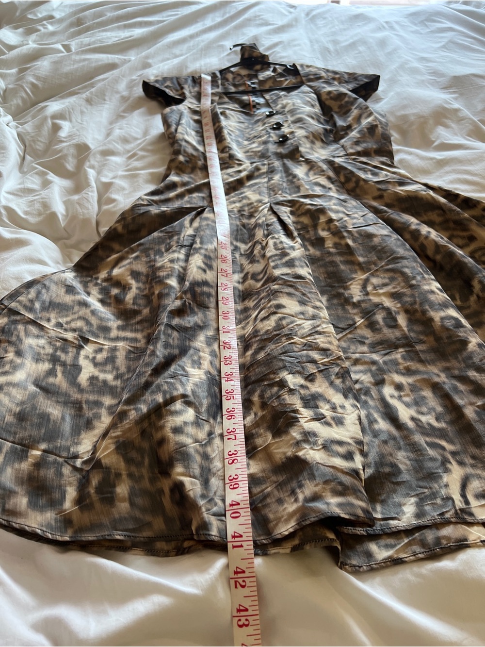 L.A.M.B. 2008 spring collection cheetah print dress Y2K vintage - Picture 10 of 14